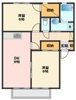 サンビレッジ築捨Dの間取図