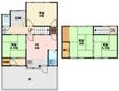 岐阜市鷺山貸家の間取図