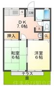 シャトレＢの間取図