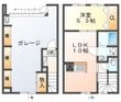 ガレージハウス ラ・カージェS棟の間取図