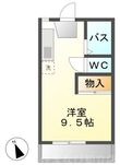 写真:悠々荘 2階208の間取図