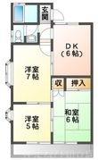 シャイン美園Aの間取図