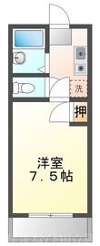 マイルーム稗田の間取図