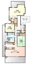 ゼルクシティ安城NC棟の間取図