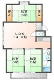 百石マンション　2号館の間取図