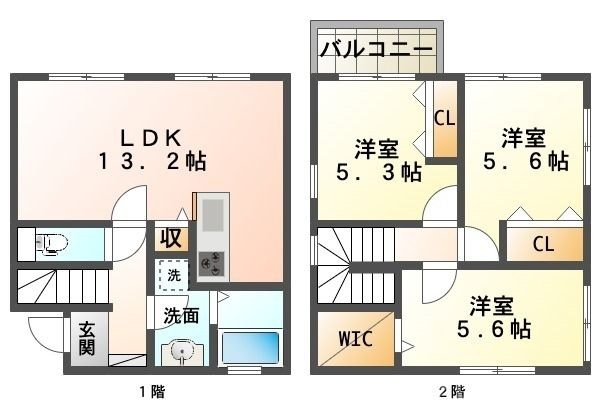 拡大写真:Land court 重原駅A 1階1の間取り