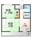 写真：コーポ暁2階の間取図