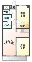サンハイツ綾の間取図