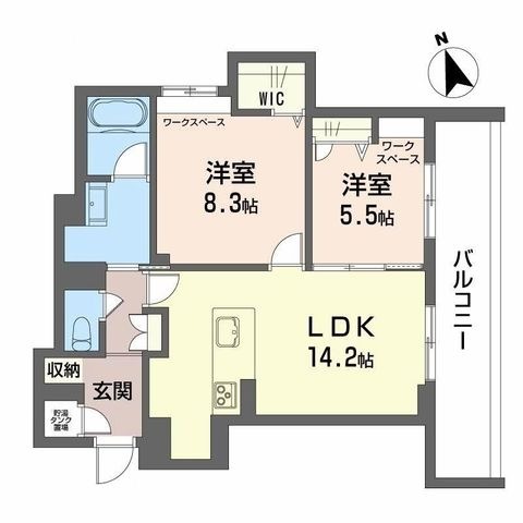 拡大写真：カーサ・レジデンス 3階301の間取り