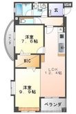 サンコートHANNOKIの間取図