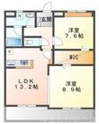サンコートHANNOKIの間取図