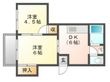 長船ひかりハイツの間取図