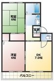 写真：岡山市中区湊2階の間取図