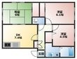 フォブールKAWAI Aの間取図