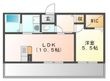 岡山市中区清水1丁目の間取図