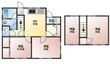 国富戸建貸家(619-4-4)の間取図