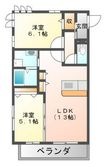 岡山市中区国富の間取図
