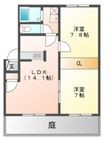 ヌーヴォー・シャンテ Dの間取図