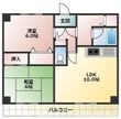 岡山市中区国富の間取図