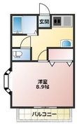 岡山市中区国富1丁目の間取図