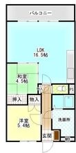 写真:ネクスト倉田 西館 7階705の間取図