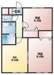 岡山市中区小橋町2丁目の間取図