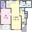 ユレナ24 Bの間取図