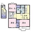 サンライズT E棟の間取図