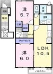 サニーヒル Ⅱの間取図