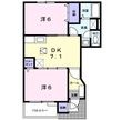 ジュネス矢田Ⅲの間取図