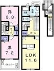 パーシモン北野の間取図