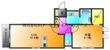 久留米市東合川6丁目の間取図