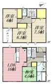 クレイドルガーデン久留米宮ノ陣第5の間取図