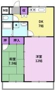 PLEAST御井駅前の間取図
