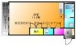 ワンバイワンの間取図