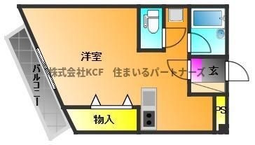 拡大写真:ヴェルデ 2階202の間取り