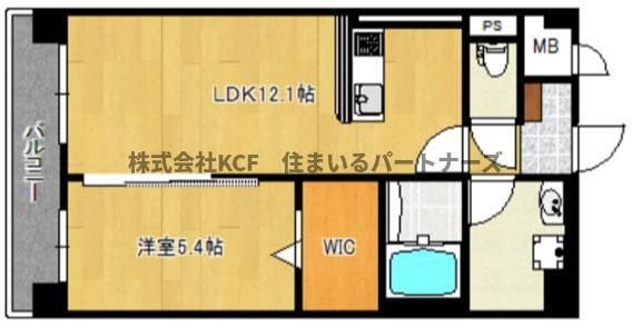 拡大写真:カサグランデ本町 7階702の間取り