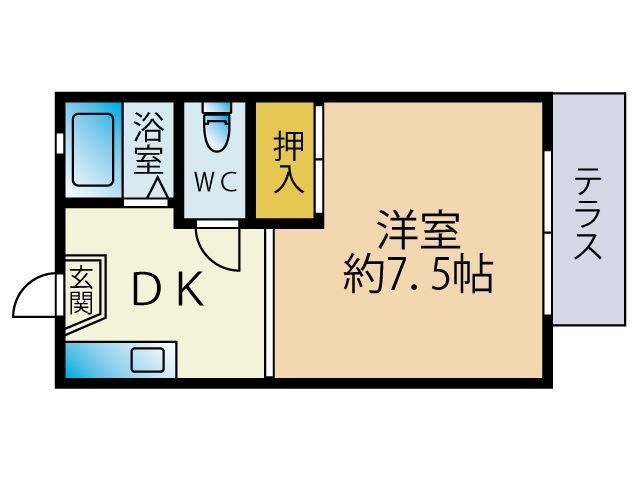 拡大写真:フレグランス諏訪野 2階202の間取り