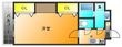 ソレイユⅡの間取図