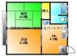 中央アパートの間取図
