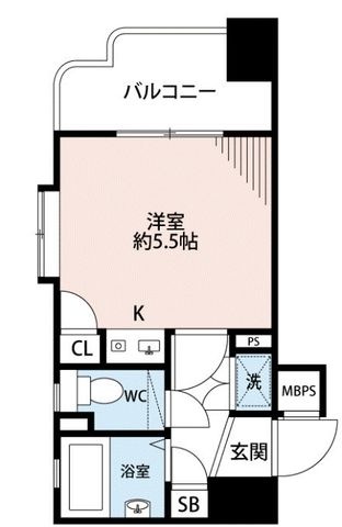 拡大写真:ダイナコート久留米駅前 12階1203の間取り