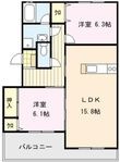 グローイングコートの間取図