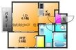 Cherim西鉄久留米Ⅳの間取図