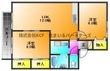 セジュール久留米インターA棟の間取図