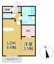 セゾンフィールの間取図
