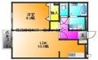 アヴニール合川の間取図
