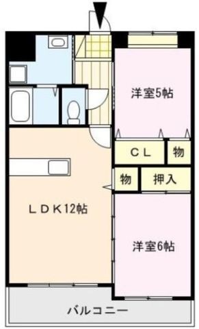拡大写真:SUNDAY御井駅前 2階205の間取り