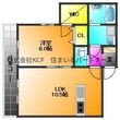 チャームビラⅡの間取図