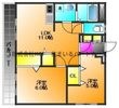 組坂ビルNo8の間取図