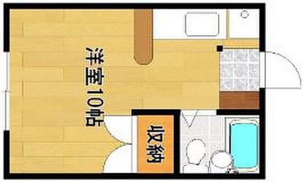 拡大写真:エディコーポ下川 1階103の間取り